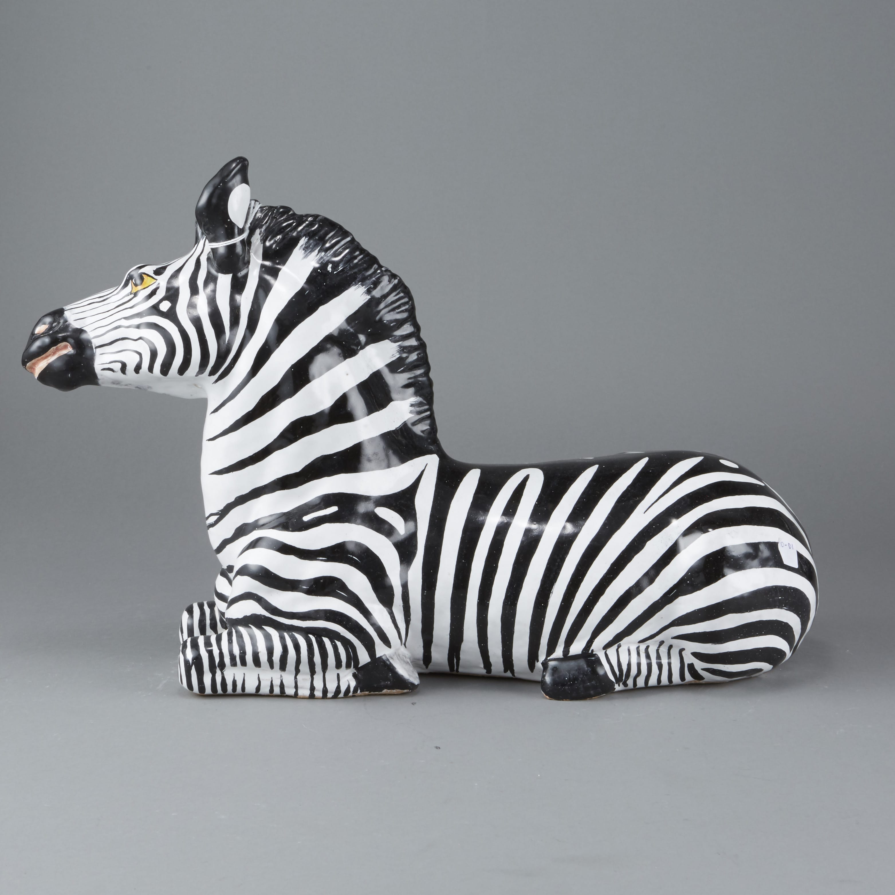 Lot 195: Mid-century Italian ceramic Zebra