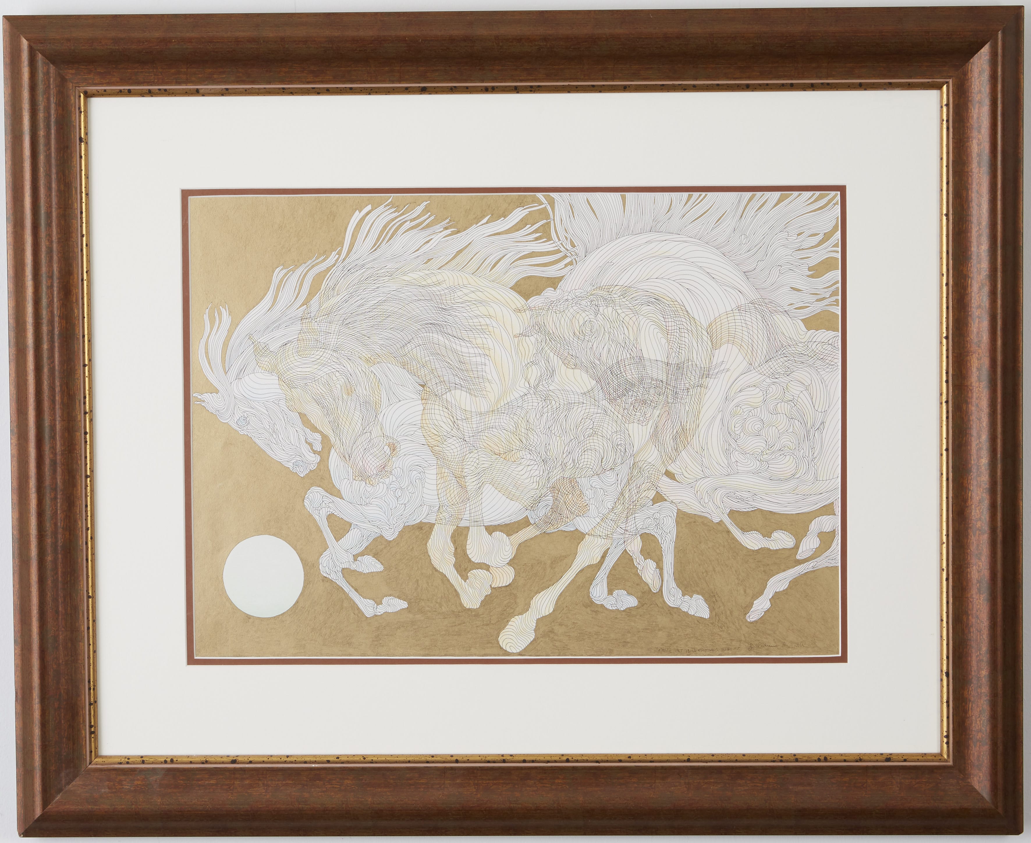Lot 253: Guillaume Azoulay Étude aux Troix Chevaux
