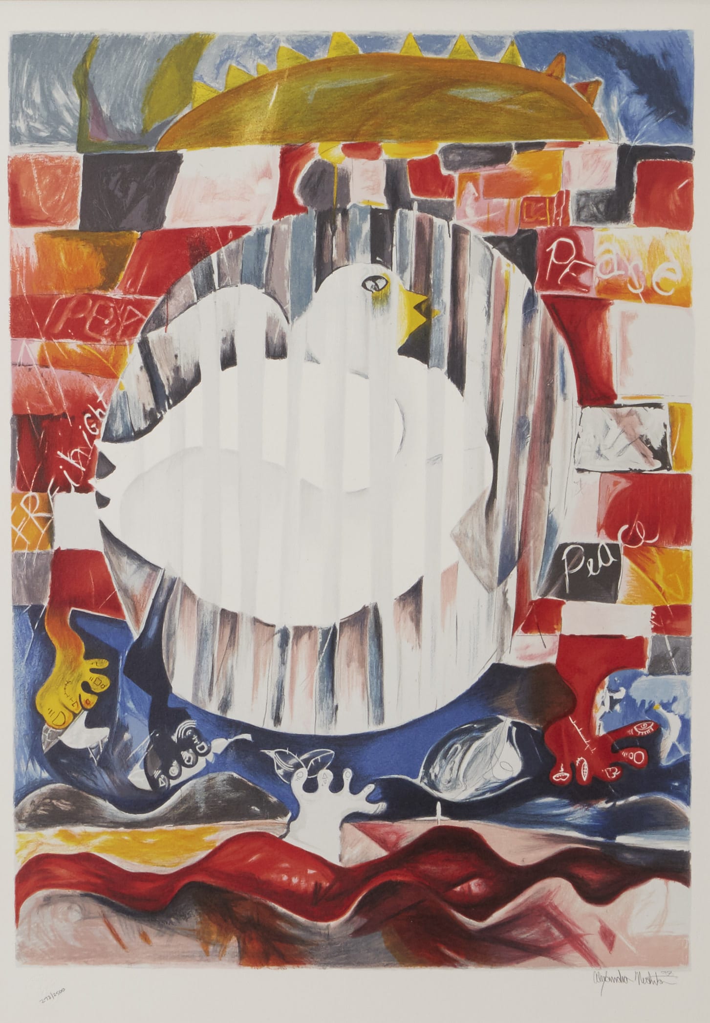 Lot 254: Alexandra Nechita Color Lithograph