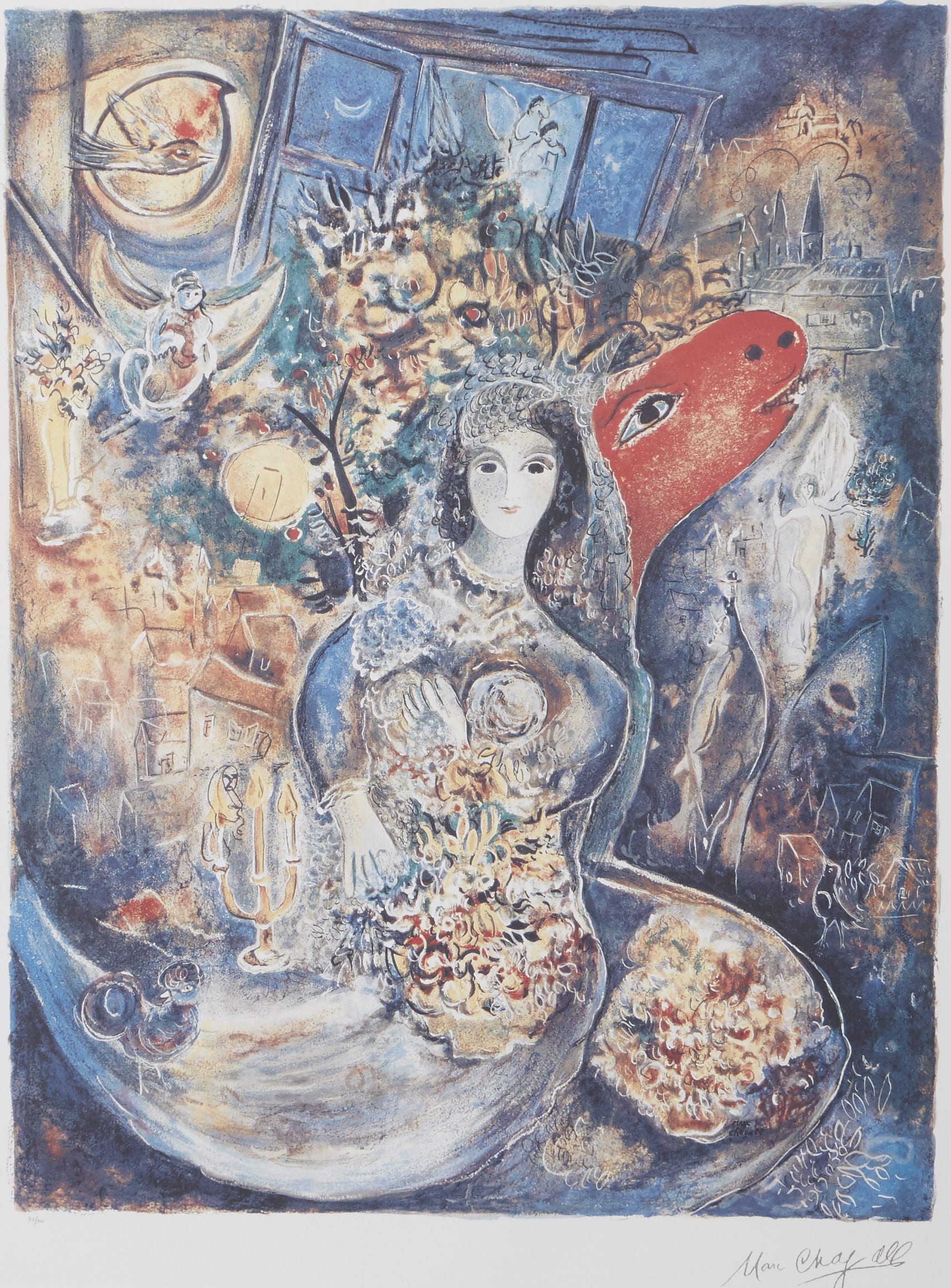 Lot 258: Marc Chagall Bella Offset Lithograph