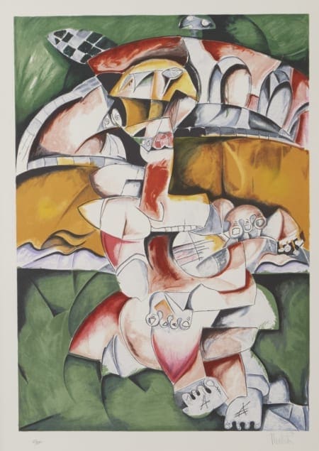 Lot 265: Alexandra Nechita No Bridge Too Far Lithograph