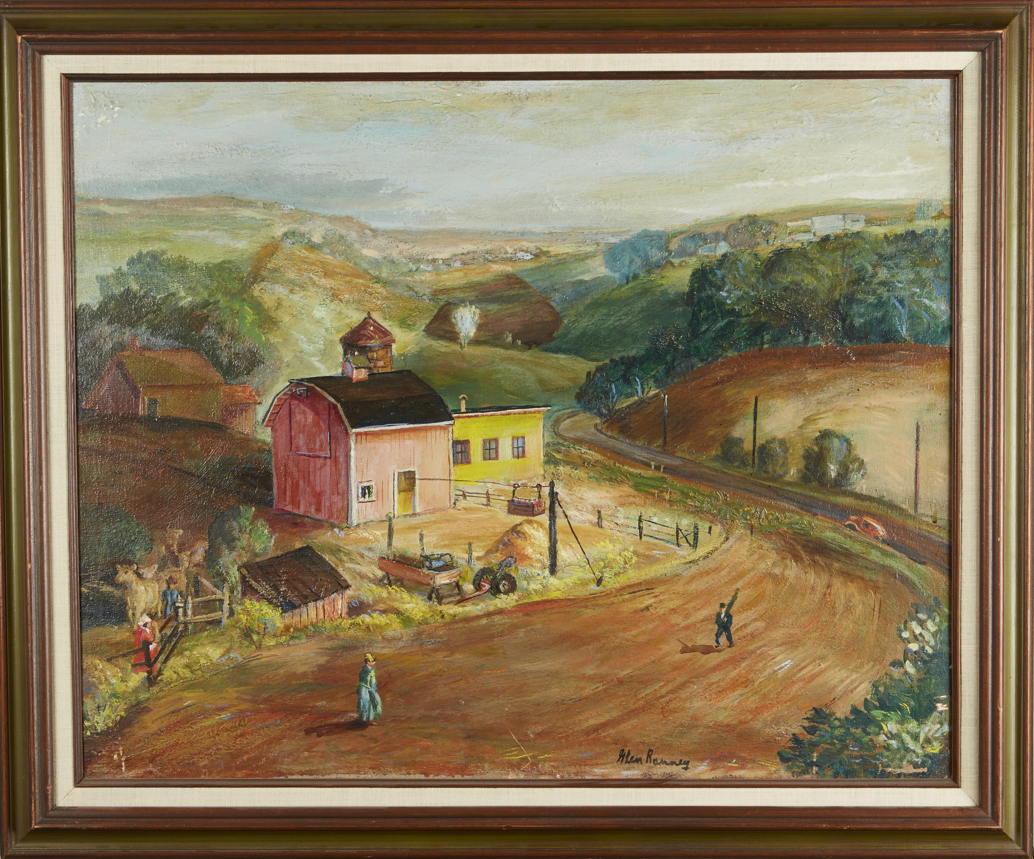 Lot 126: Glen Ranney Frank's Farm Oil on Canvas