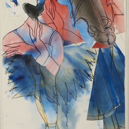 Lot 003: Grace Hartigan "Pavlova" 1983 Mixed Media