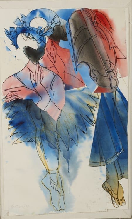 Lot 003: Grace Hartigan "Pavlova" 1983 Mixed Media