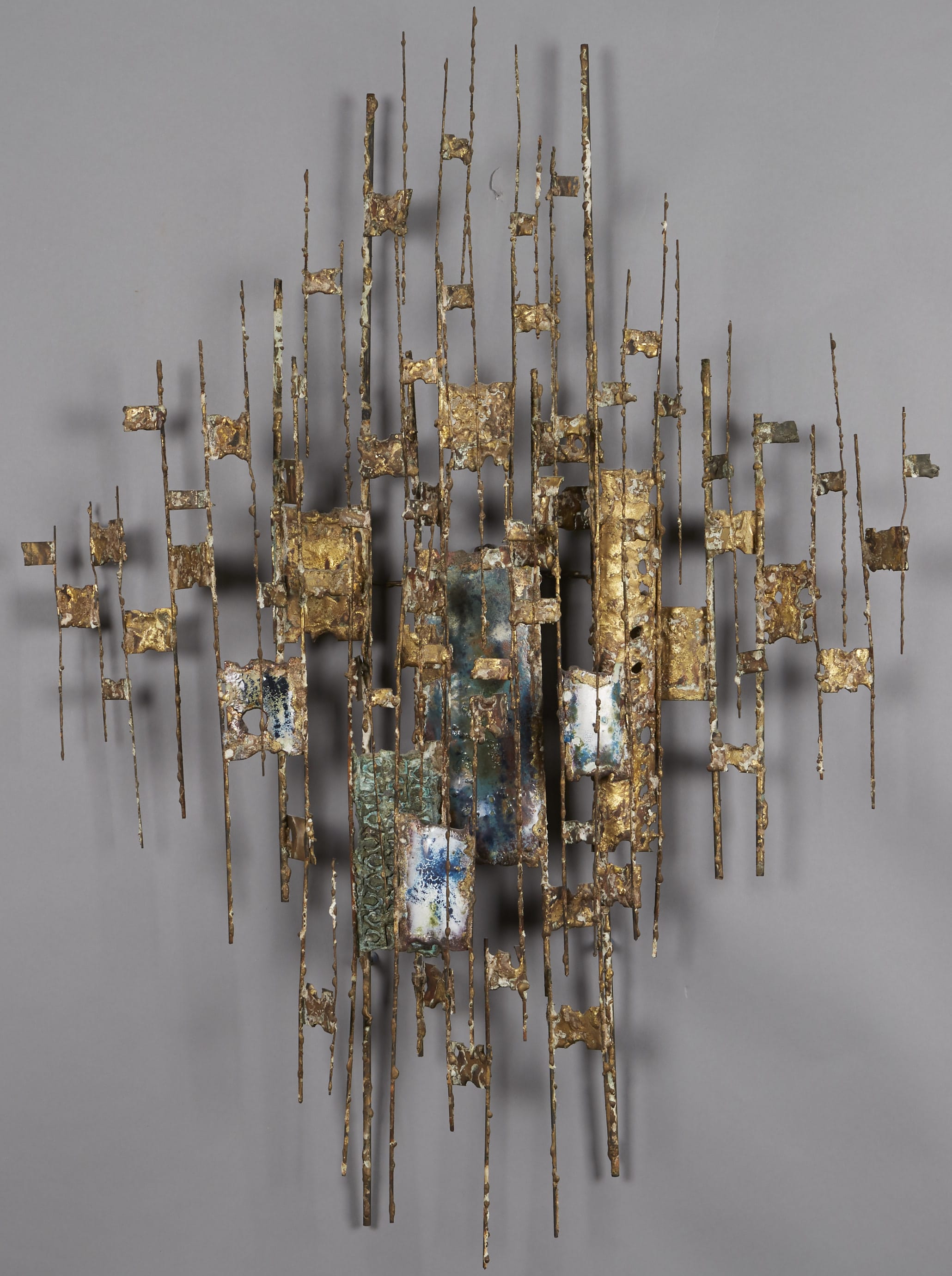 Lot 157: Curtis Jere-style Brutalist Wall Hanging