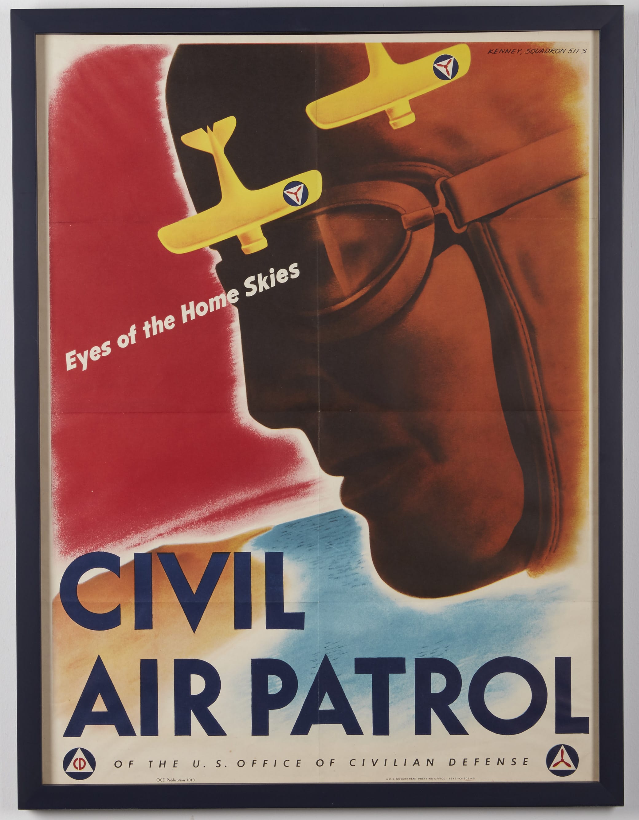 Lot 100: Eyes of the Home Skies Civil Air Patrol Poster 1943