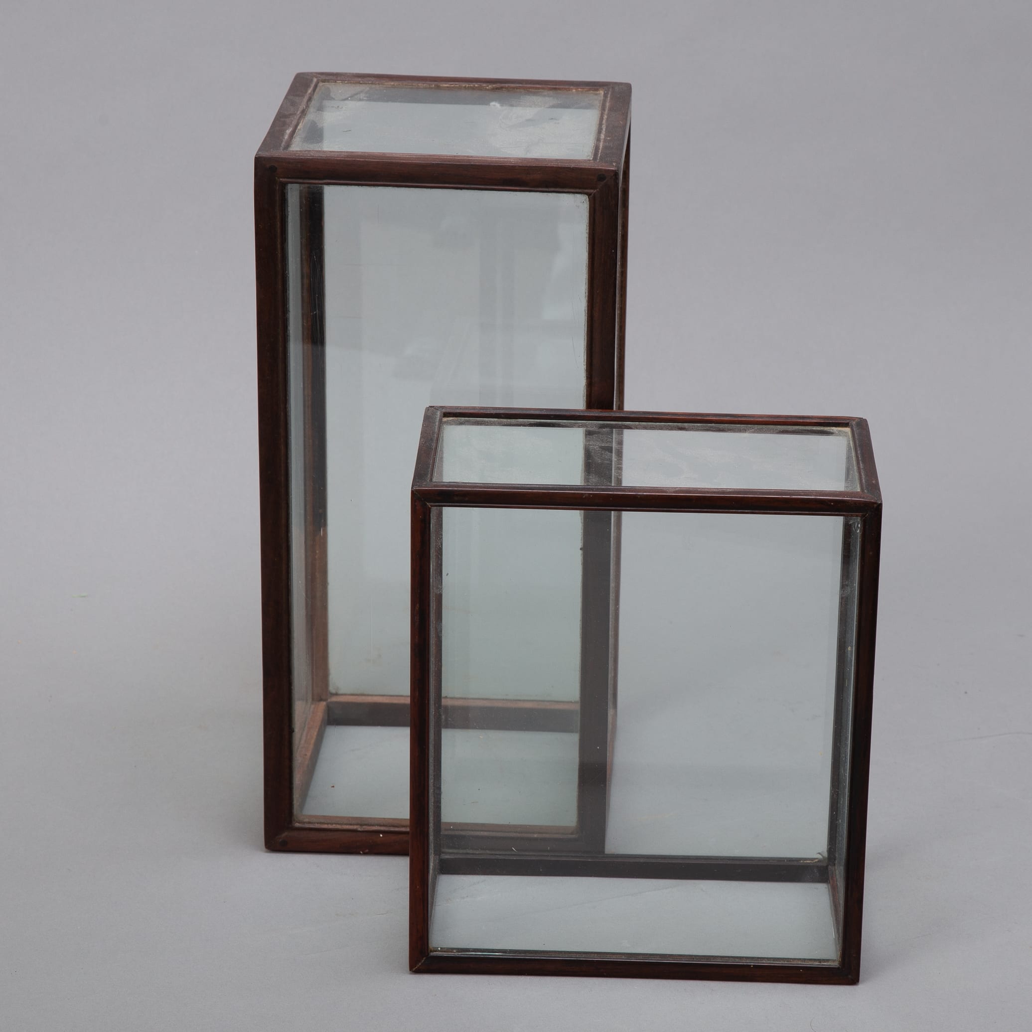 Lot 295:  Chinese Glass Display Cases