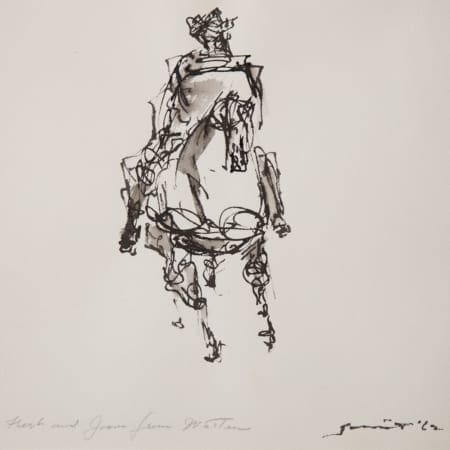 Walter Quirt “Rider on a Horse” Drawing Revere Now
