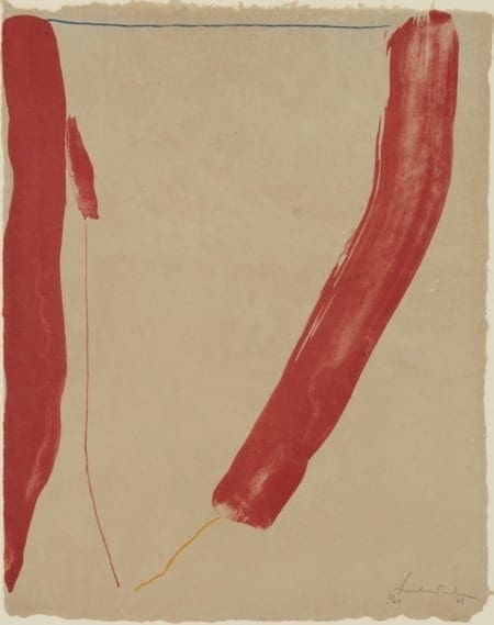 Lot 013: Helen Frankenthaler "A Slice of the Stone Itself" Lithograph