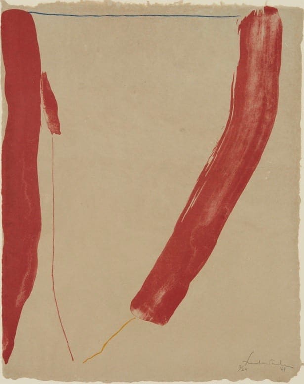 Helen Frankenthaler "A Slice of the Stone Itself" Lithograph