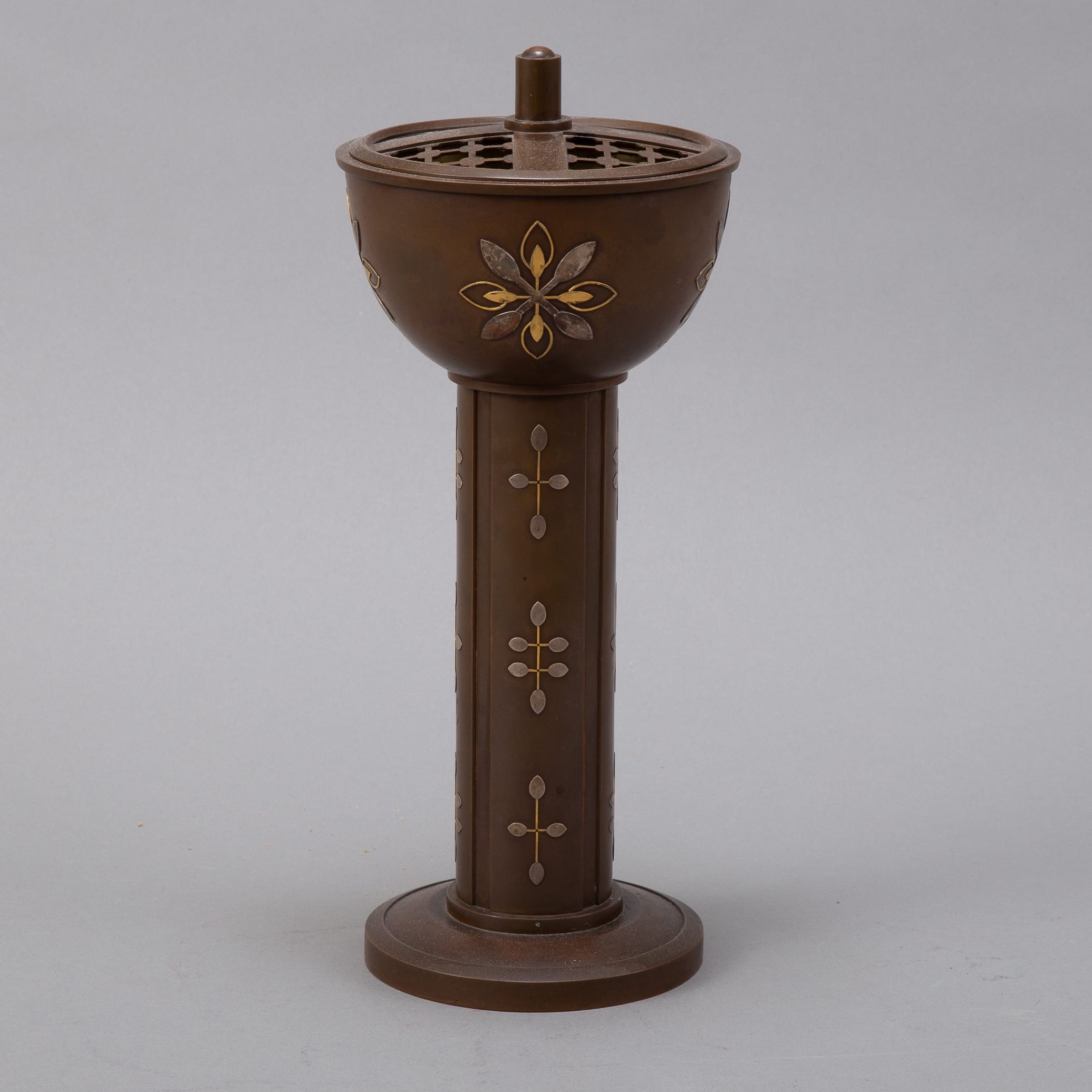 Lot 003: Japanese Meiji Mixed-metal Censer Kotaro Saku