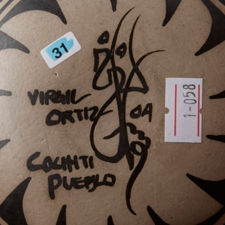 Lot 022: Virgil Ortiz Cochiti Pottery Jar