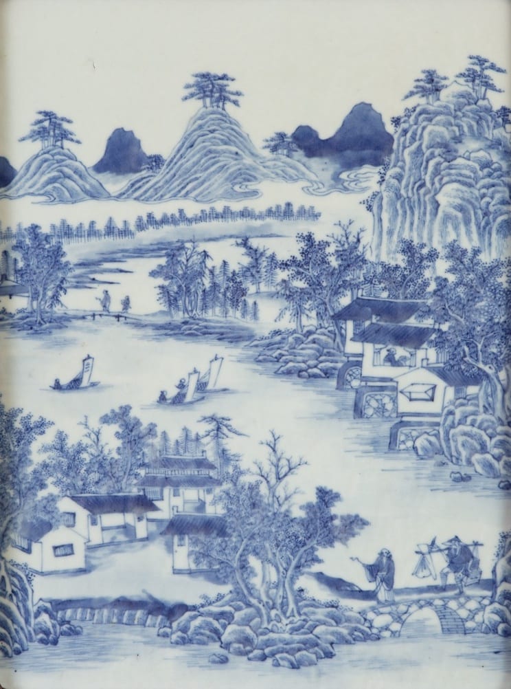 Lot 261: Late Qing Chinese Porcelain Plaque