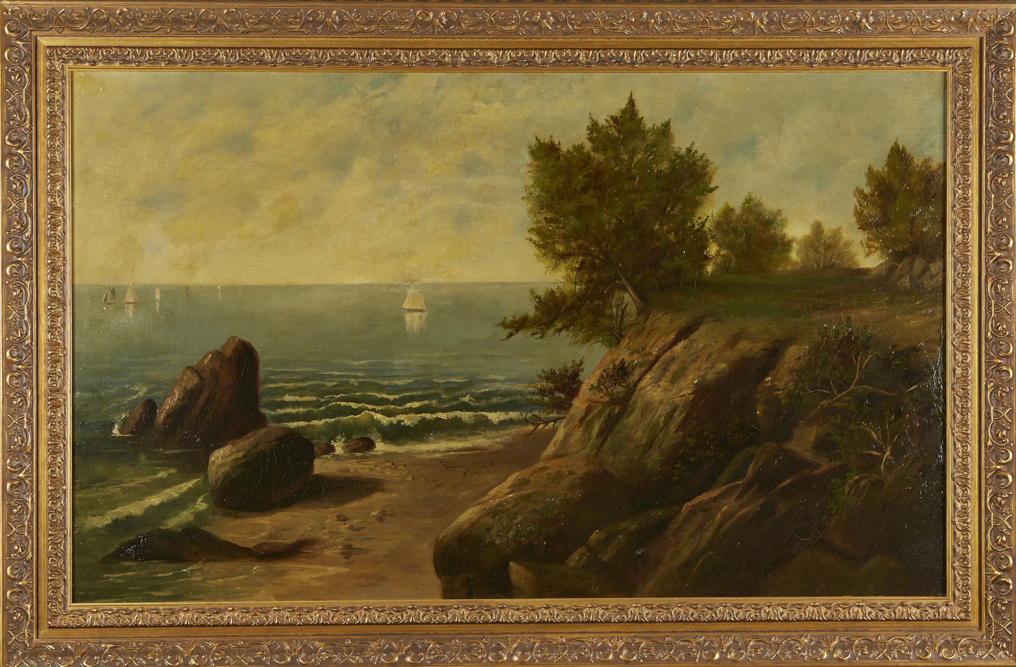 Lot 125: Seascape Oil on Board