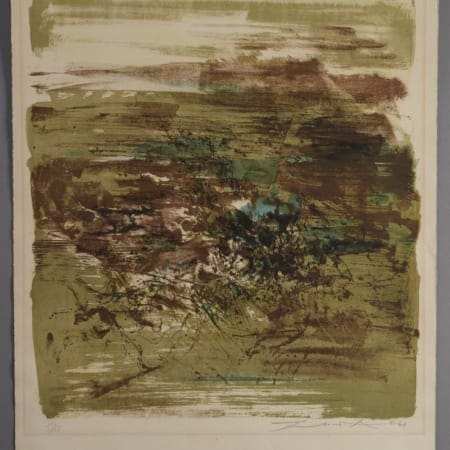 Lot 033: Zao Wou-Ki Untitled Lithograph