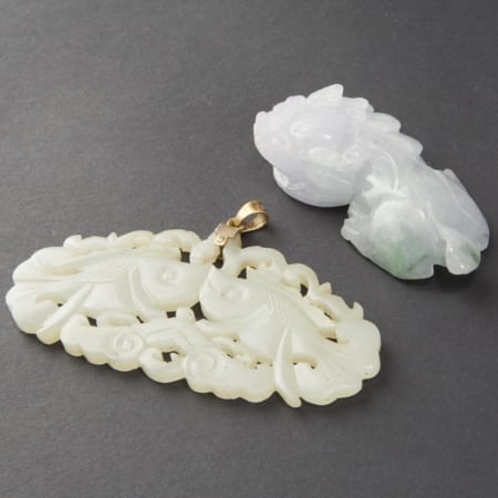 Lot 030: 2 Chinese Guangxu Period Jade Objects Asian Art and Decorative Art (Day Two) - Sep 29 2018 Asian Art