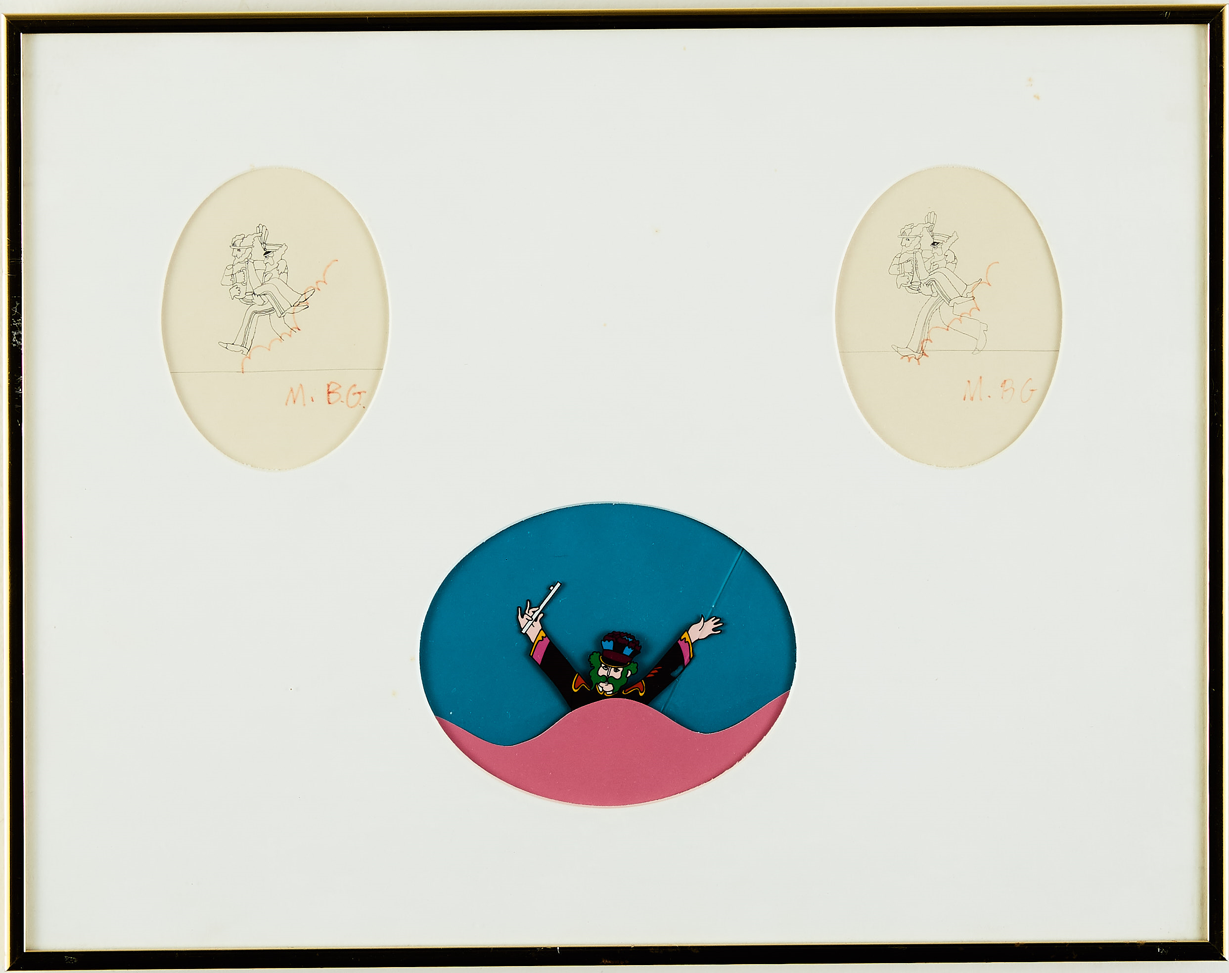Lot 255: Group of 5 Beatles Yellow Submarine Cels