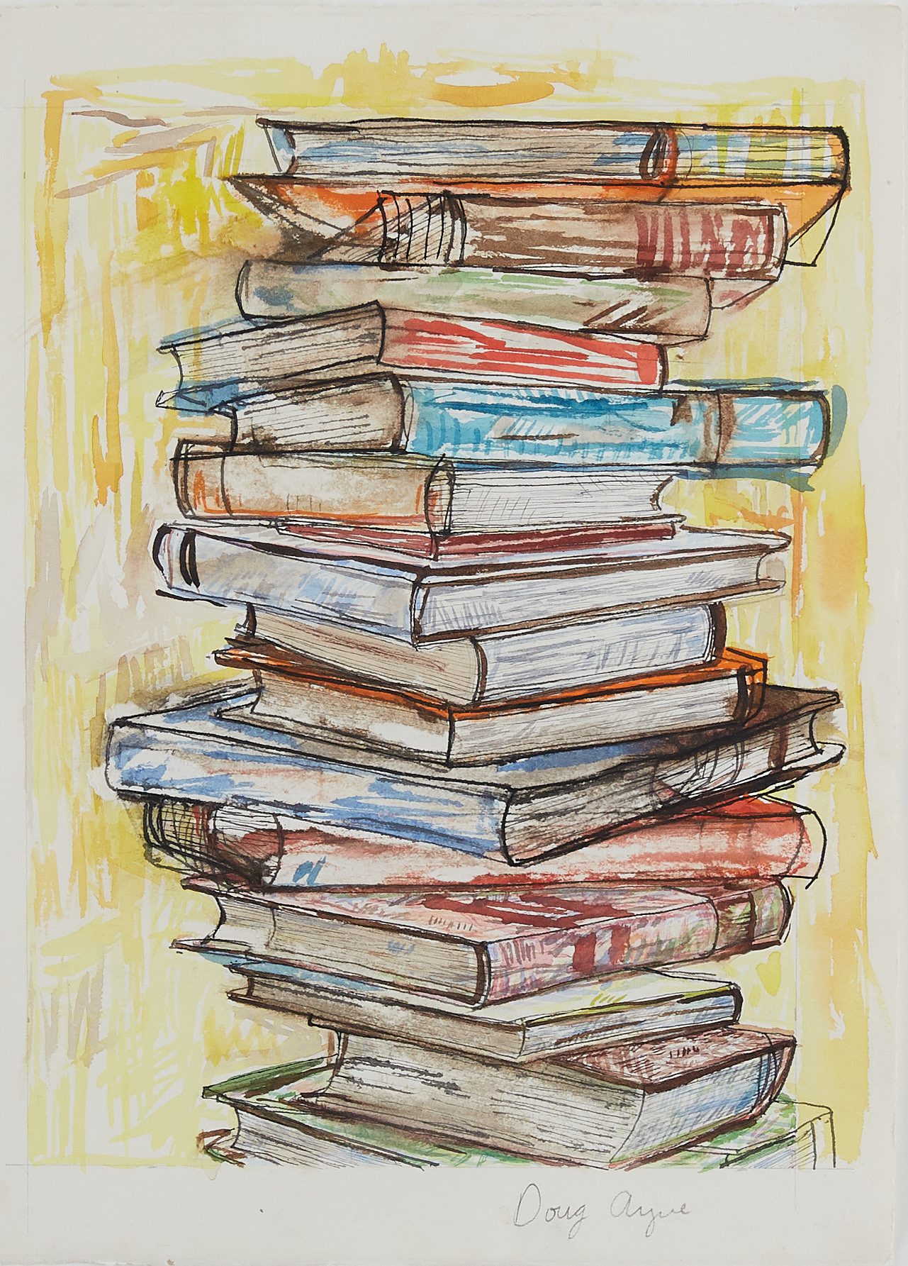 Lot 090: Doug Argue Books Watercolor