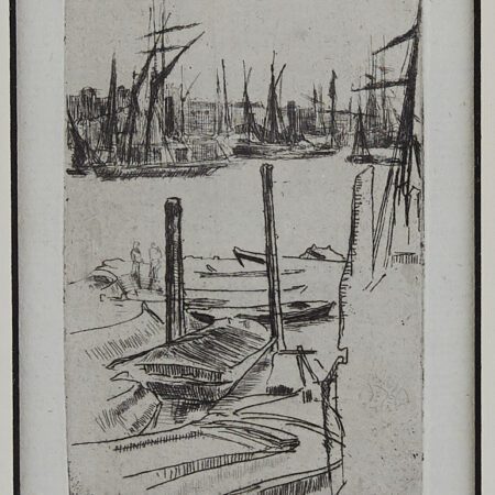 Whistler ""Wapping (the Small Pool)"" Etching