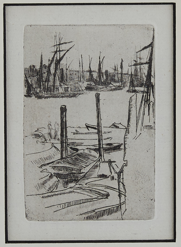 Whistler ""Wapping (the Small Pool)"" Etching