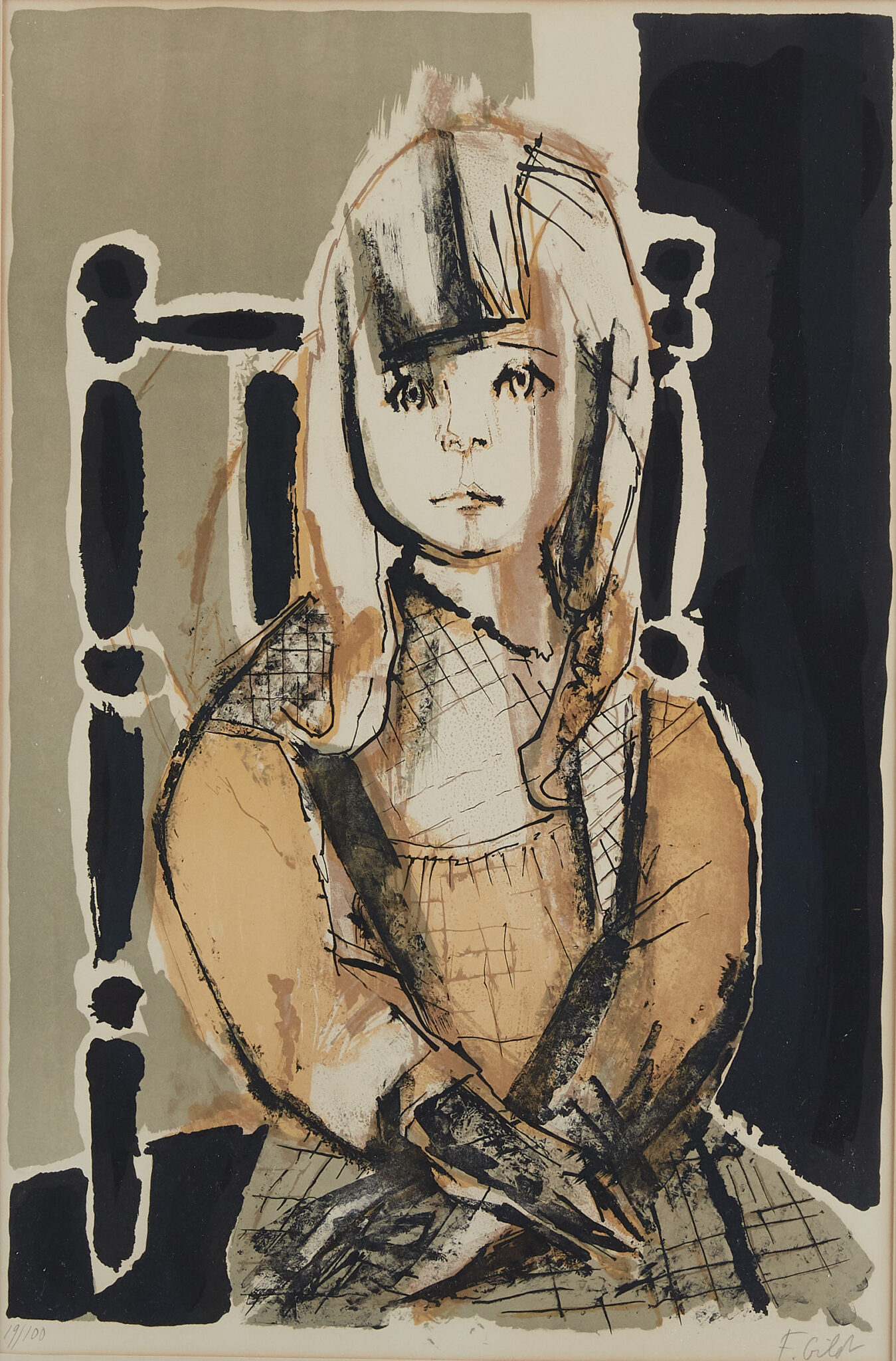 le_pho_banner 2 Francoise Gilot ""La Petite Fille"" Lithograph