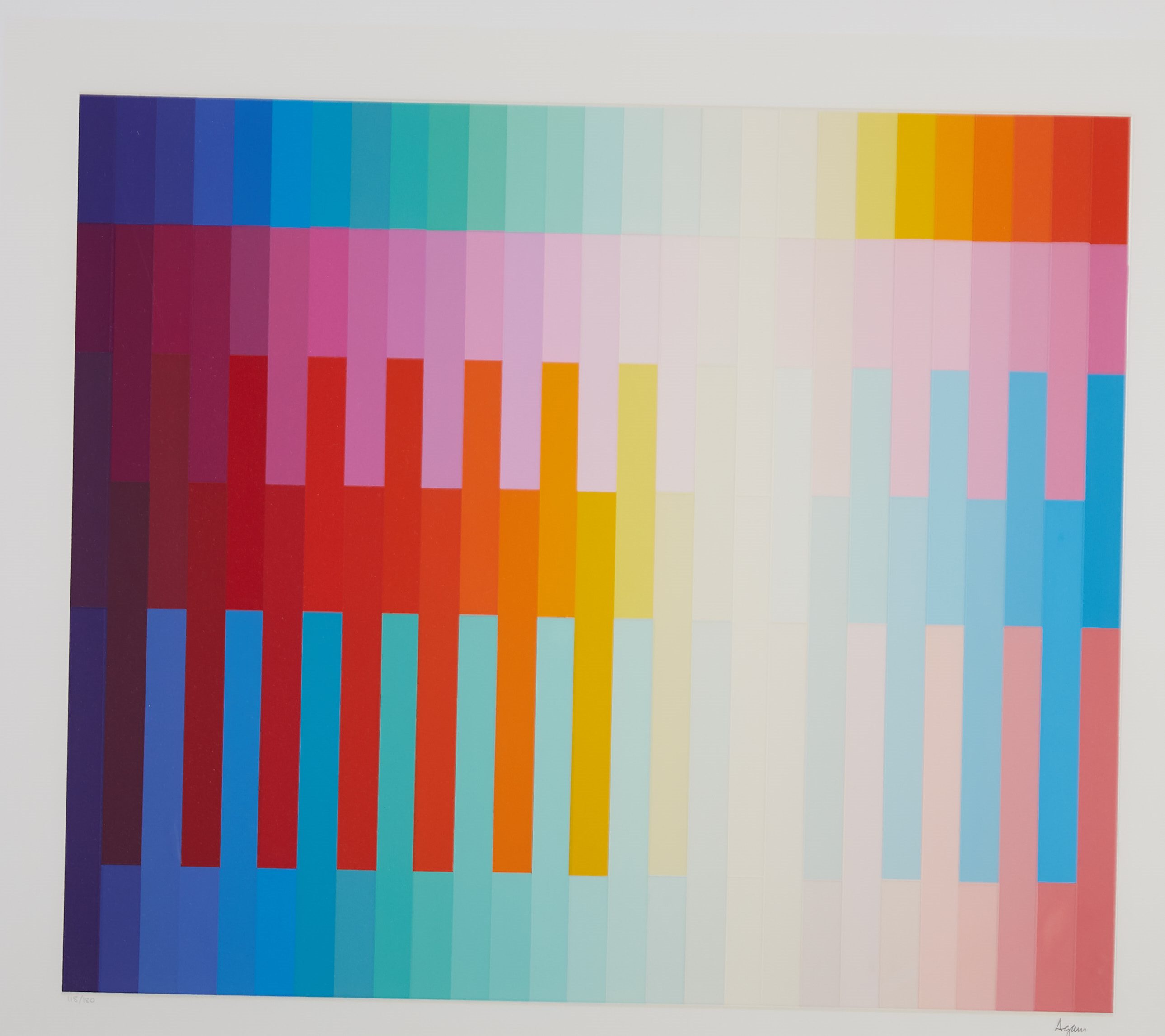Lot 154: Yaacov Agam "Magic Rainbow" Silkscreen