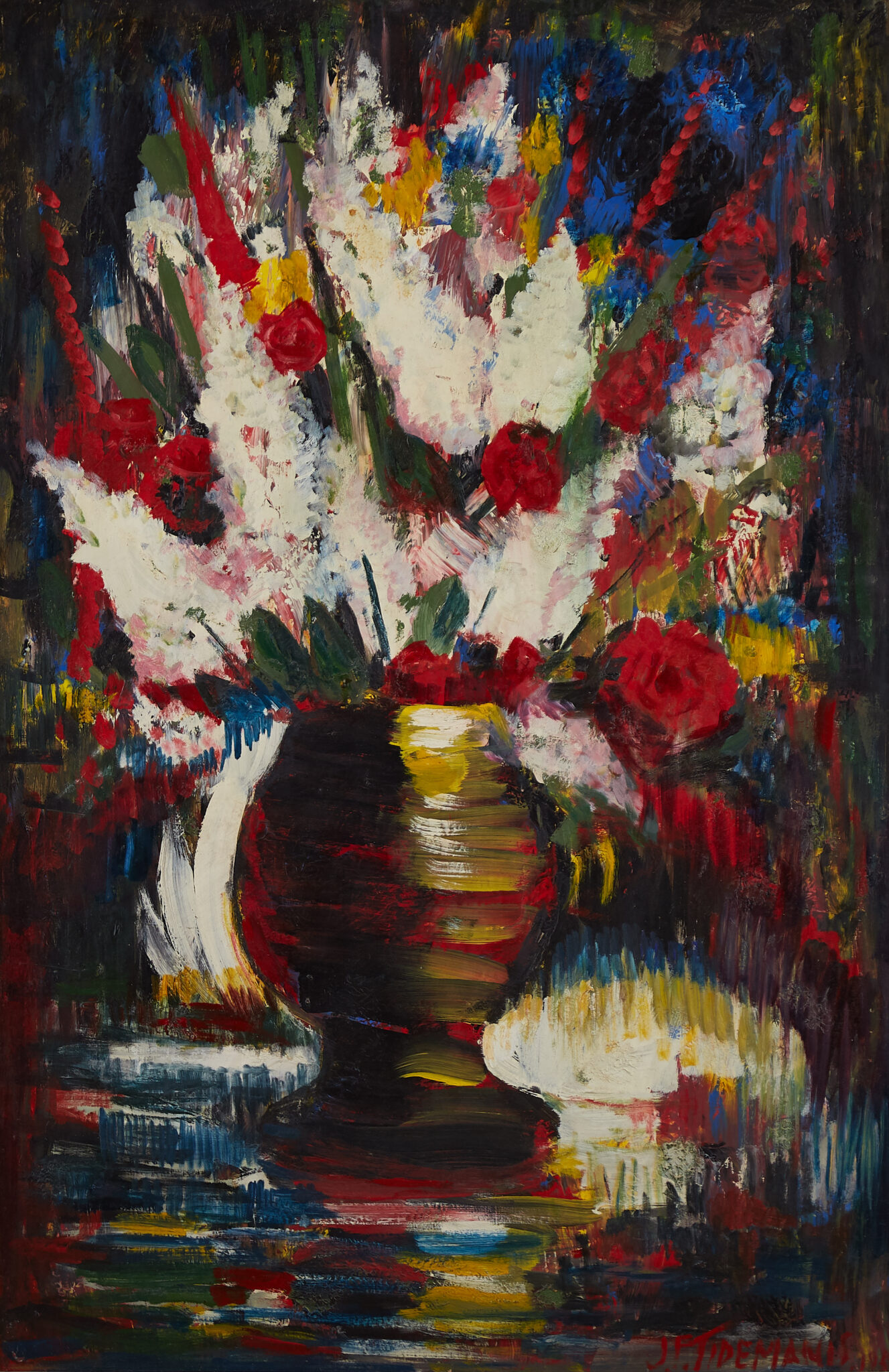 le_pho_banner 2 Janis Tidemanis Still Life Oil on Masonite Large