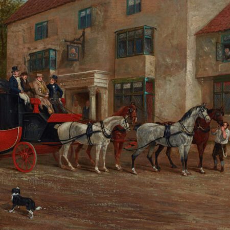 Richard Dodd Widdas Royal Mail Coach Oil on Canvas