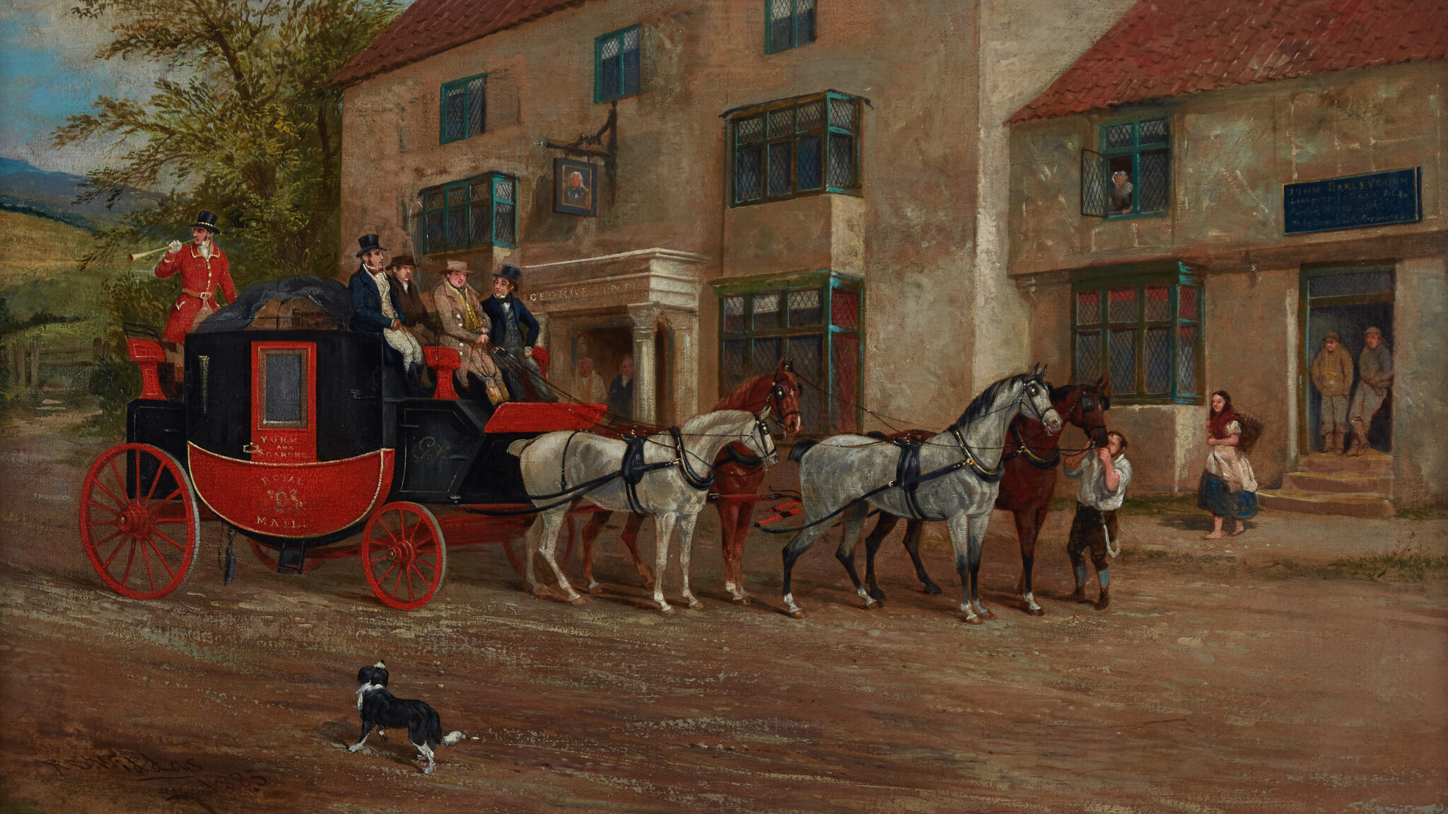 le_pho_banner 2 Richard Dodd Widdas Royal Mail Coach Oil on Canvas