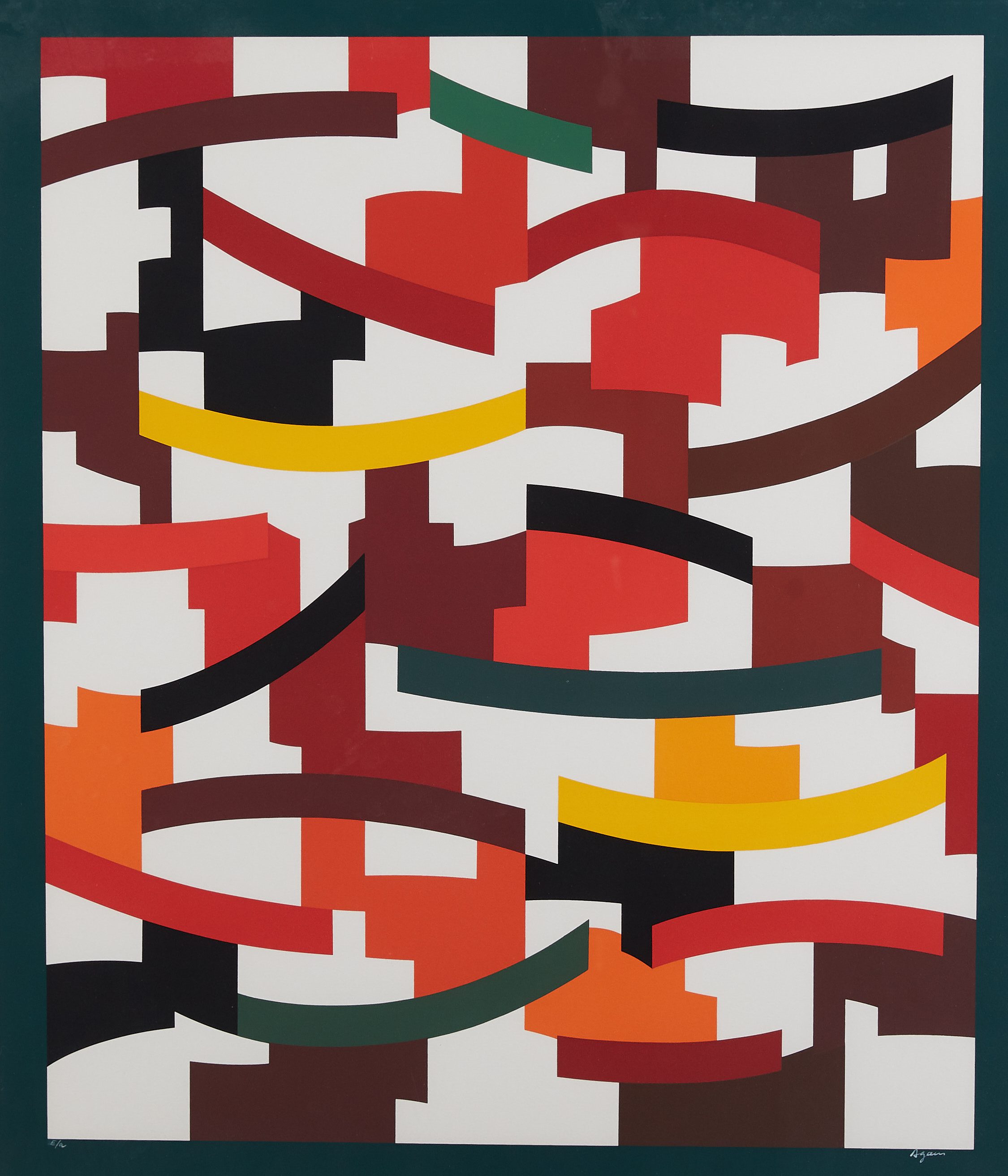 Lot 160: Yaacov Agam "Union III" Silkscreen