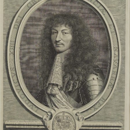 Robert Nanteuil Portrait of Louis XIV of France Engraving