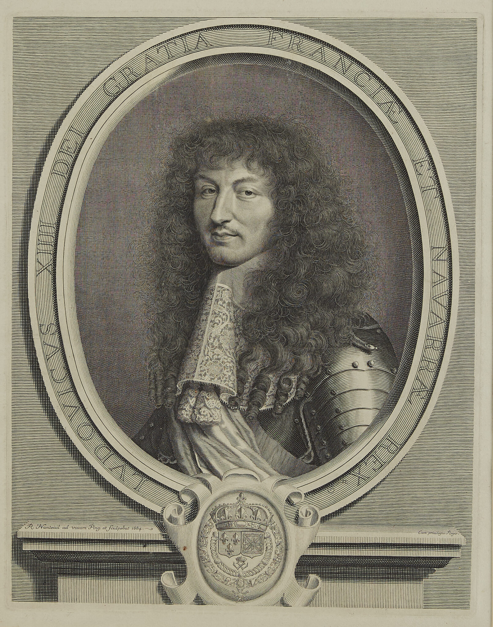le_pho_banner 2 Robert Nanteuil Portrait of Louis XIV of France Engraving