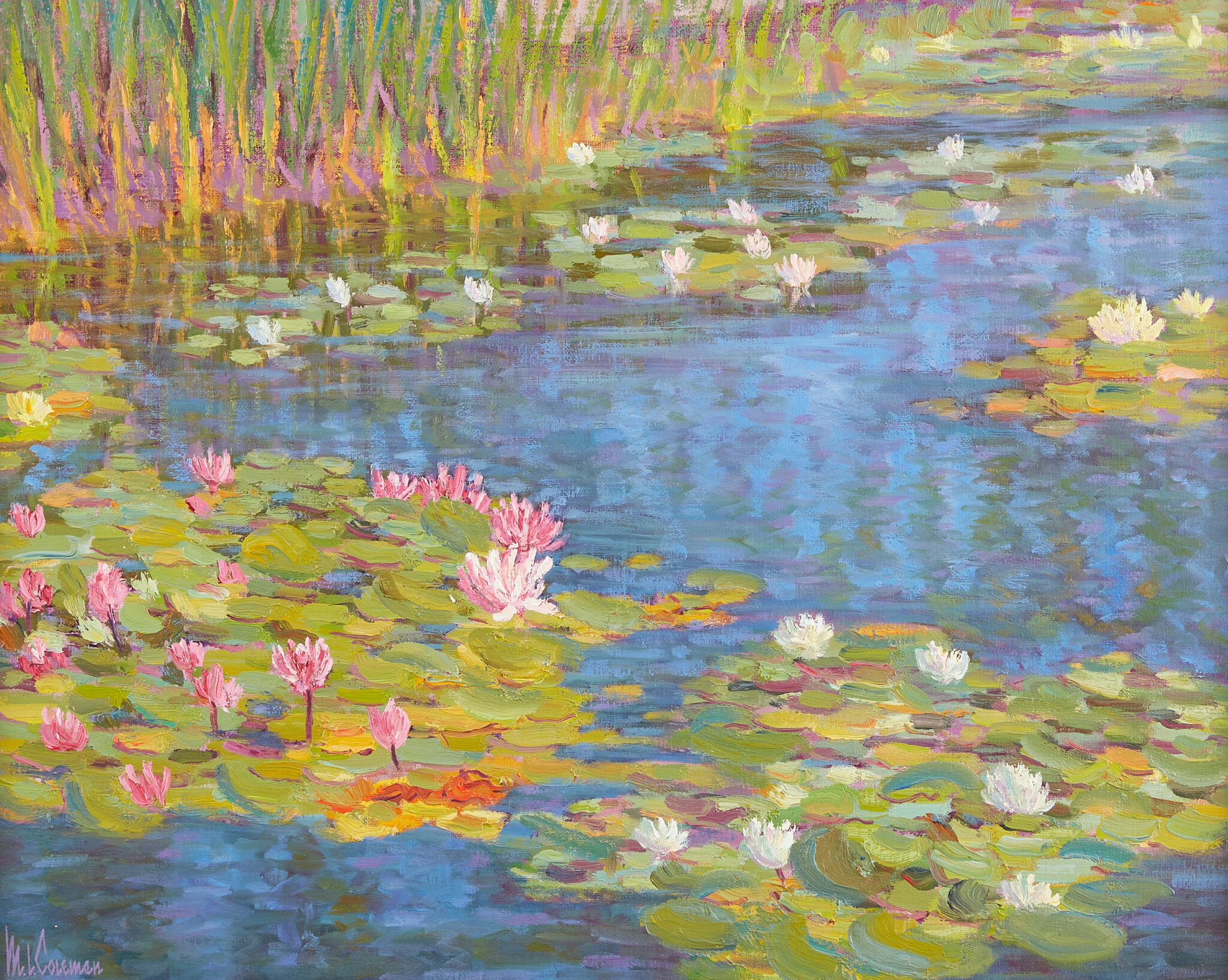 le_pho_banner 2 M.L. Coleman ""Summer Fragrance-XII"" Oil on Canvas