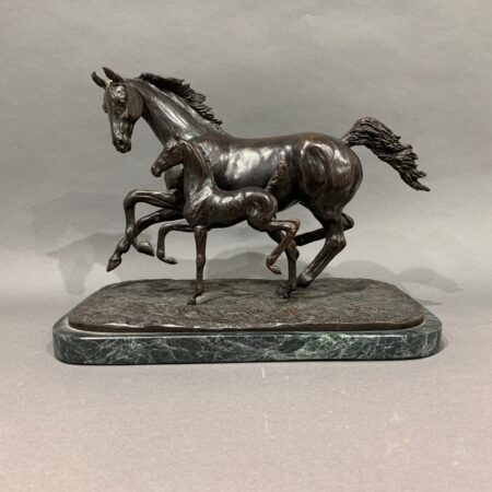 Linda Rankin Bronze Sculpture Horse and Foal