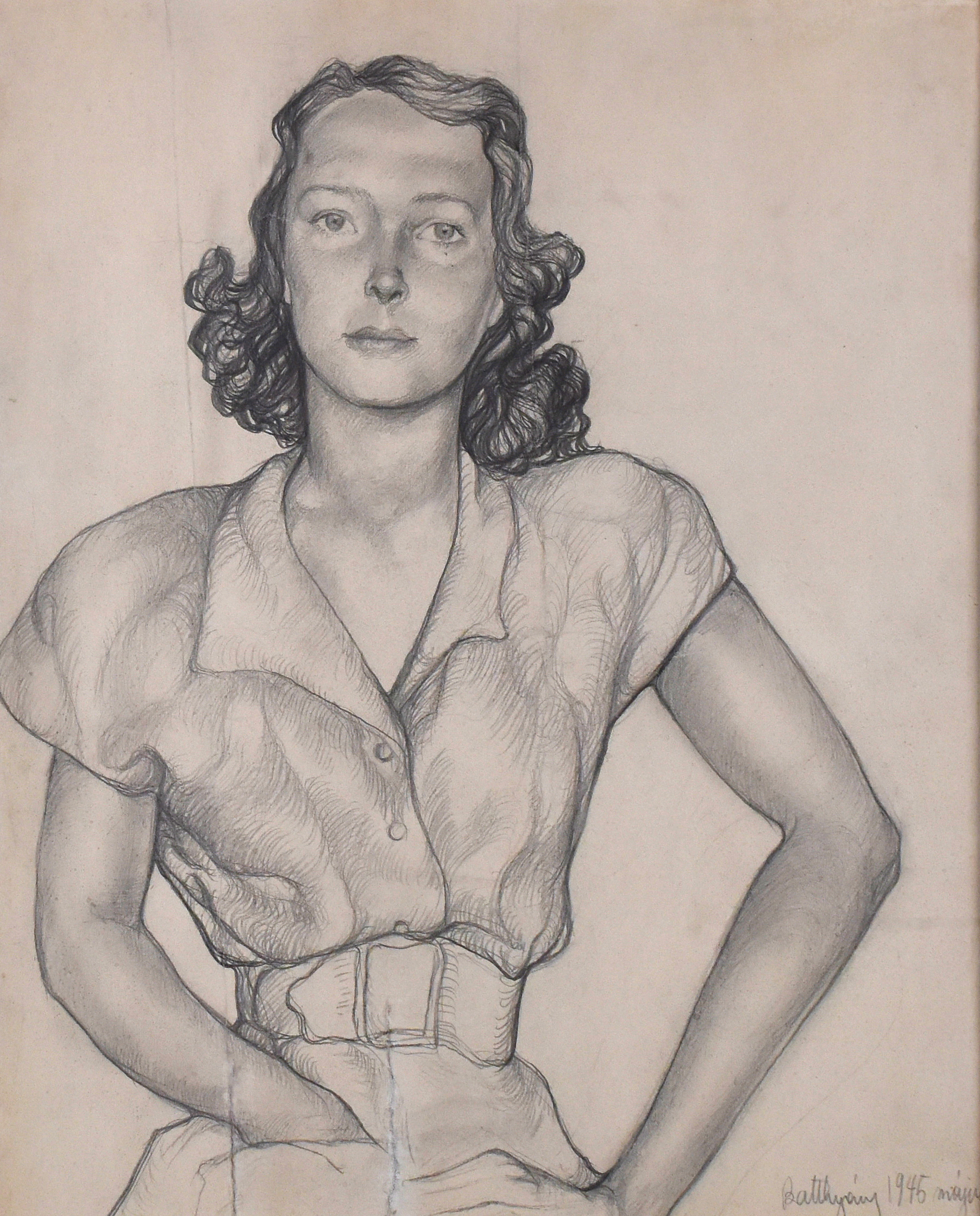 Lot 112: Gyula Batthyany Seated Woman Drawing
