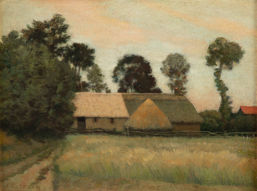 Lot 104: Jean Charles Cazin Landscape Oil on Canvas