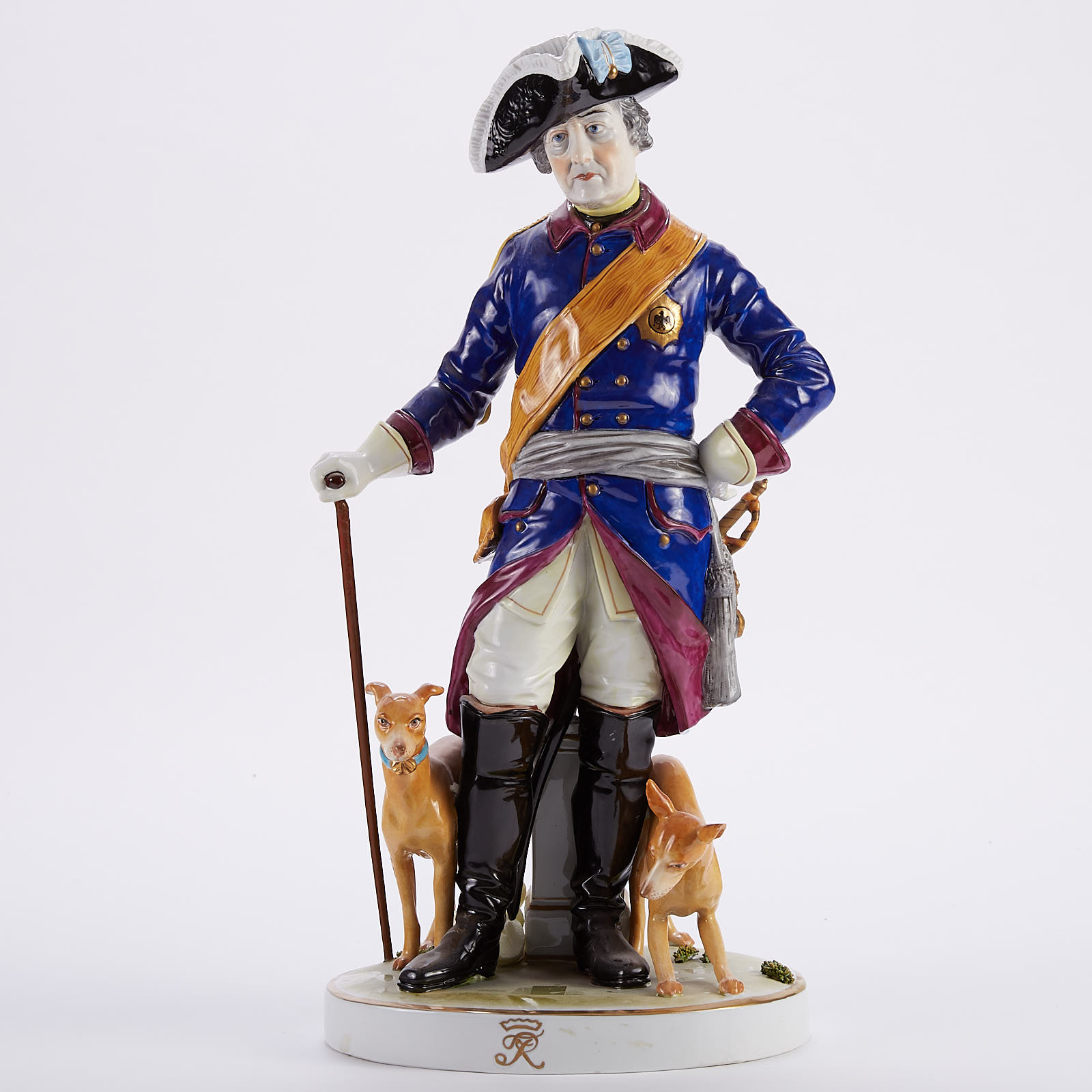 Lot 234: Dresden Porcelain Frederick the Great Marked