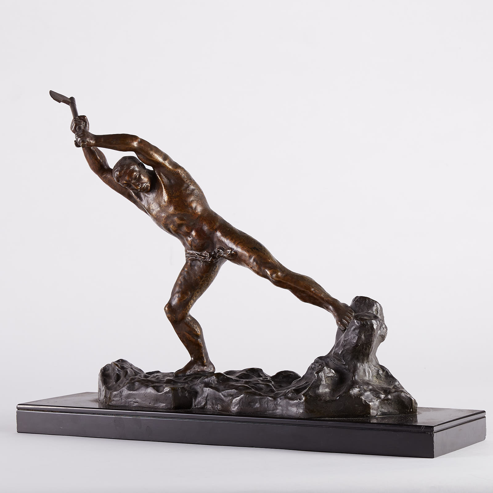 Lot 037: Gantcheff Bronze Sculpture Woodcutter