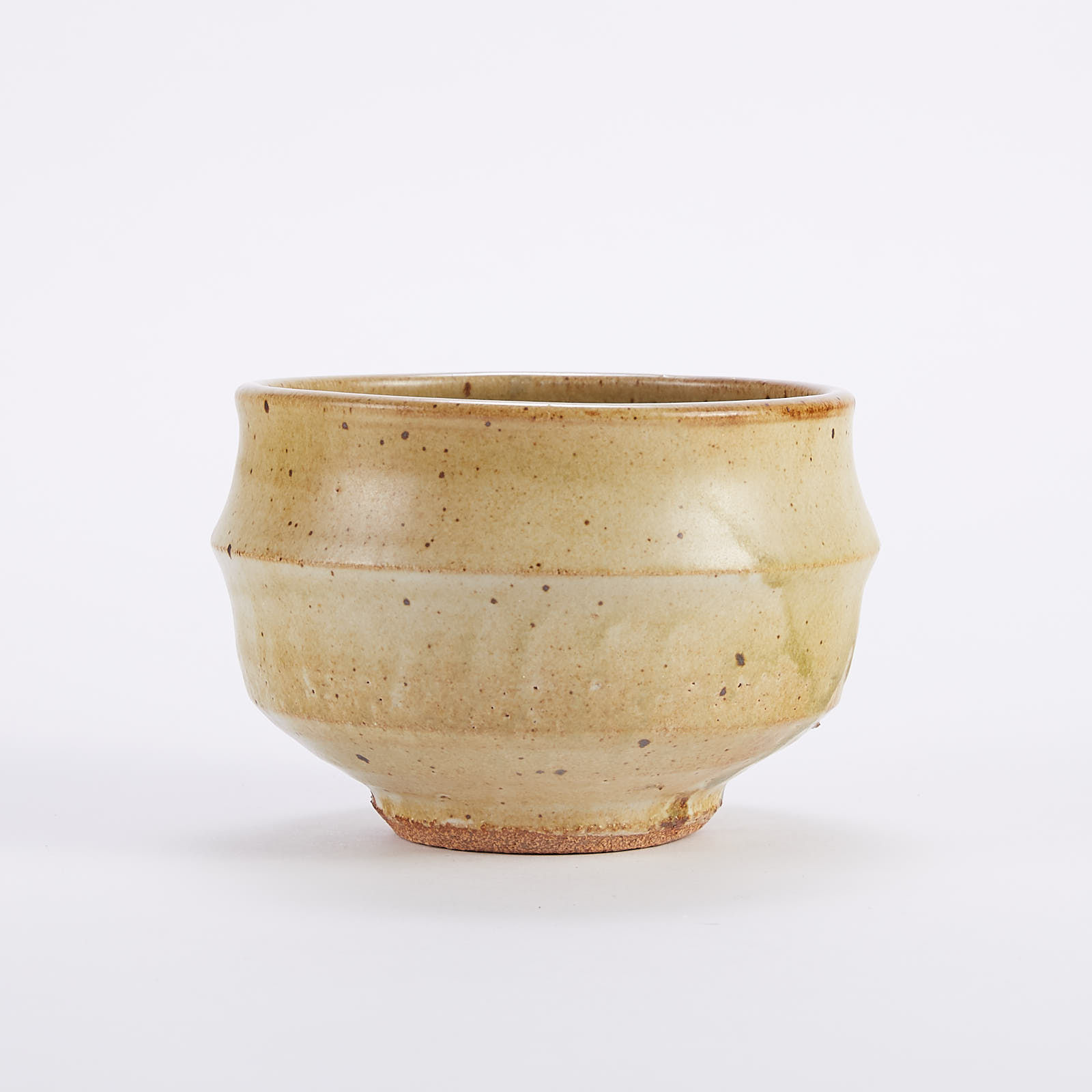 Lot 005: Warren MacKenzie Studio Pottery Bowl Gold and Green Glaze