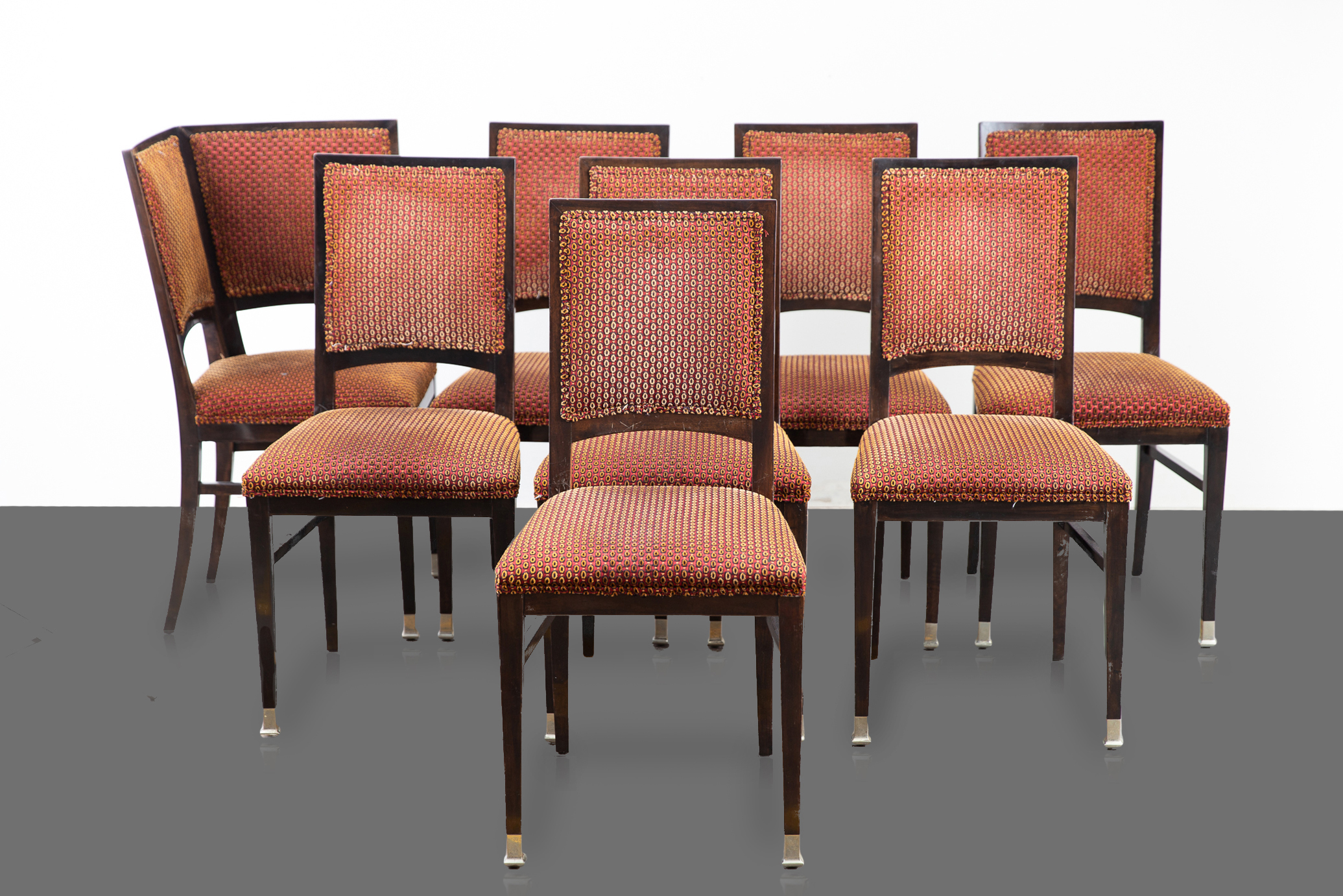 Lot 218: Set of 8 Vienna Secessionist Chairs Manner of August Ungethüm