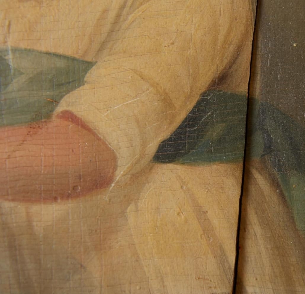 Damage to Old Painting