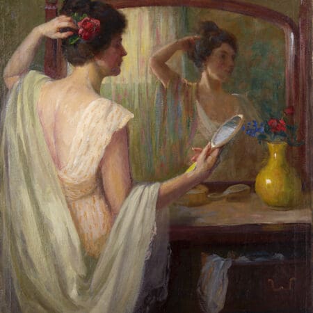 Nicholas Brewer “The Toilet” Oil on Canvas An Artist's Journey: Important Paintings by Nicholas Brewer