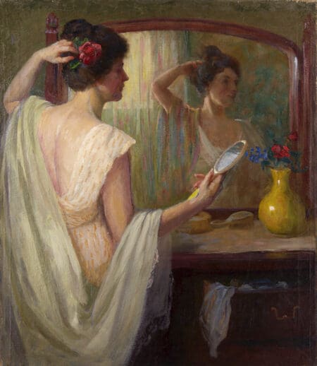 Nicholas Brewer “The Toilet” Oil on Canvas An Artist's Journey: Important Paintings by Nicholas Brewer