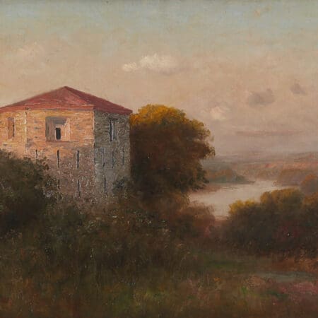 Nicholas Brewer Fort Snelling Oil on Canvas An Artist's Journey: Important Paintings by Nicholas Brewer