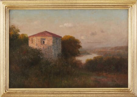 Nicholas Brewer Fort Snelling Oil on Canvas An Artist's Journey: Important Paintings by Nicholas Brewer