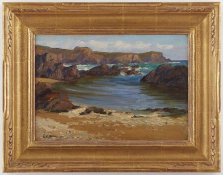 Nicholas Brewer “On the Beach” Oil on Board An Artist's Journey: Important Paintings by Nicholas Brewer