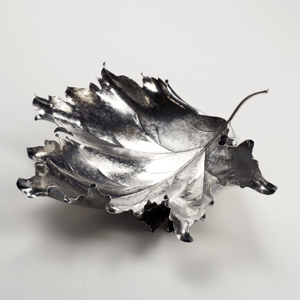 Buccellati Sterling Silver Leaf Bowl, sold for $3,375. 