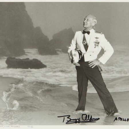 Buzz Aldrin Signed Photo Mark Sennet