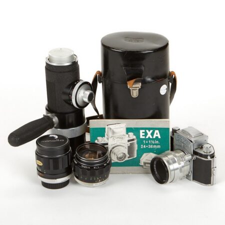 Exa Ihagee Camera w/ Three Lenses