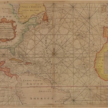 Map of West Indies from Mercator 1773